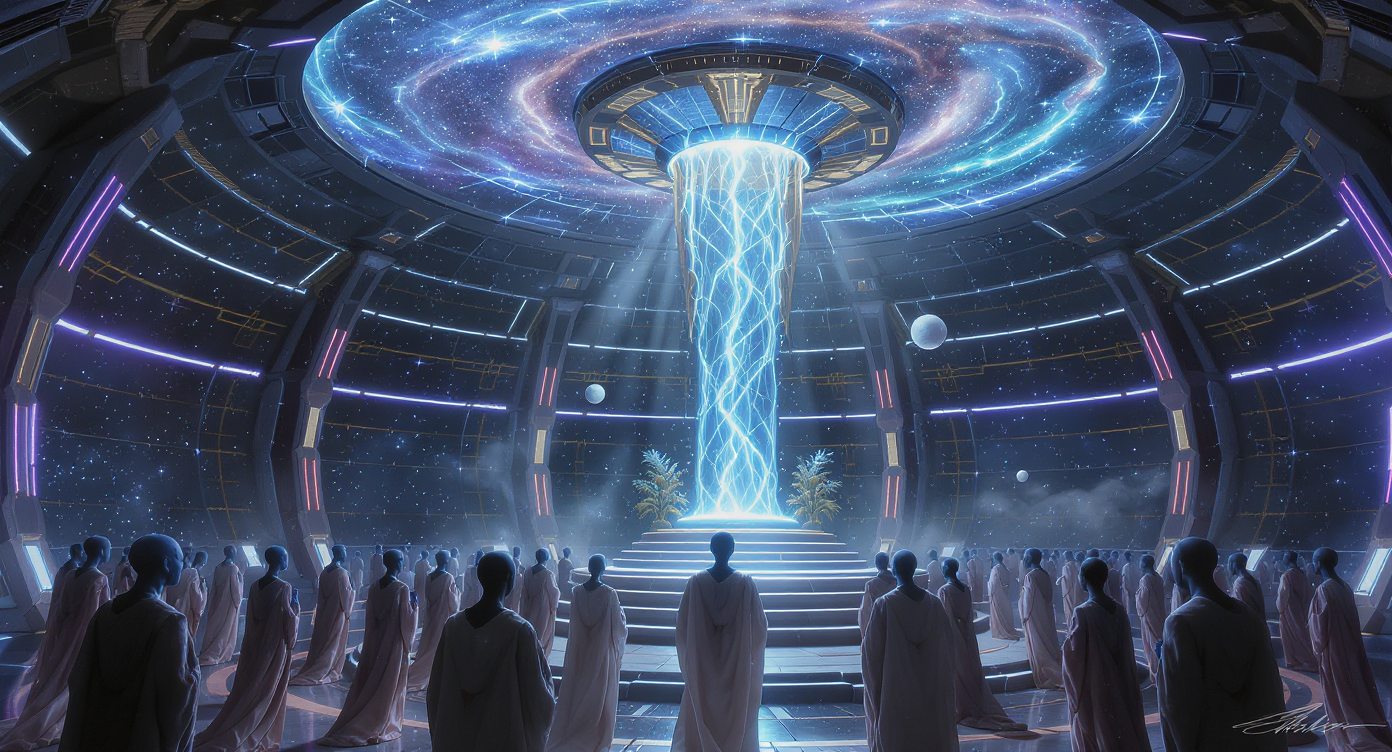 Die Logik der Schöpfung: Warum alle Wesen im Multiversum zum Einen Gott beten