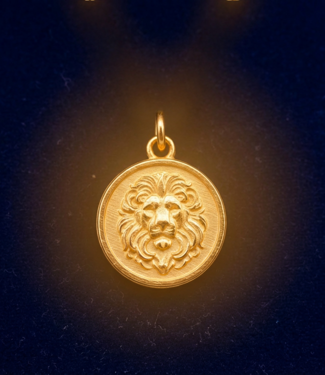 Löwenkraft-Anhänger 9D - Energetisierter Kraftsymbol-Charm