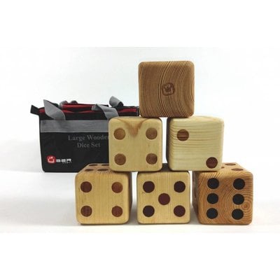 UBERGAMES Dobbelstenen set hout