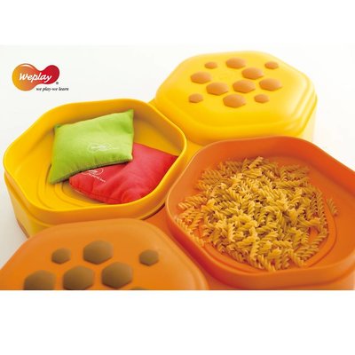 WEPLAY Honingraat sensory stapelblokken set