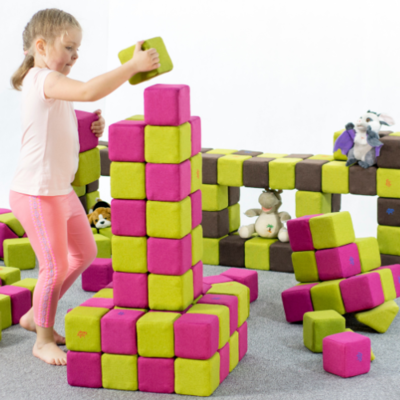 JollyHeap Zachte Magnetische Stapelblokken Set JOY 150 stuks