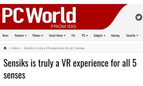 IDG.tv host Jimmy Conrad gets all 5 off his senses manipulated by Sensiks' sensory reality pod, a full-body virtual reality experience.