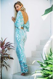 turquoise jumpsuit