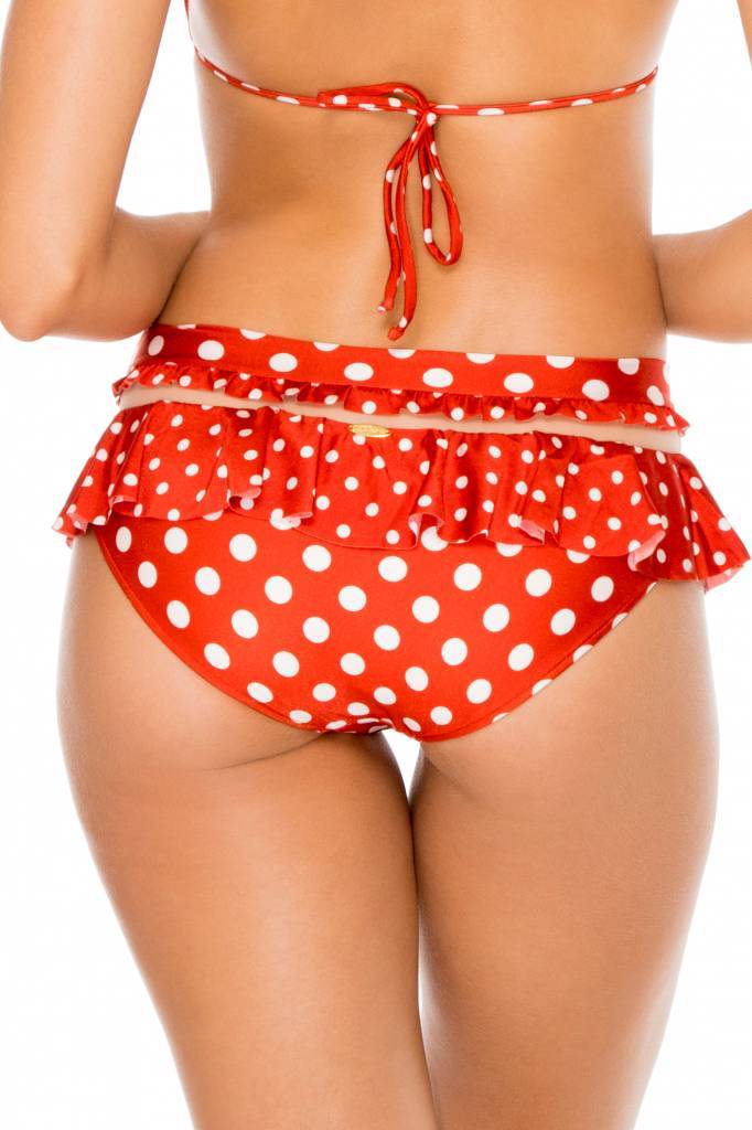 bright red bikini bottoms