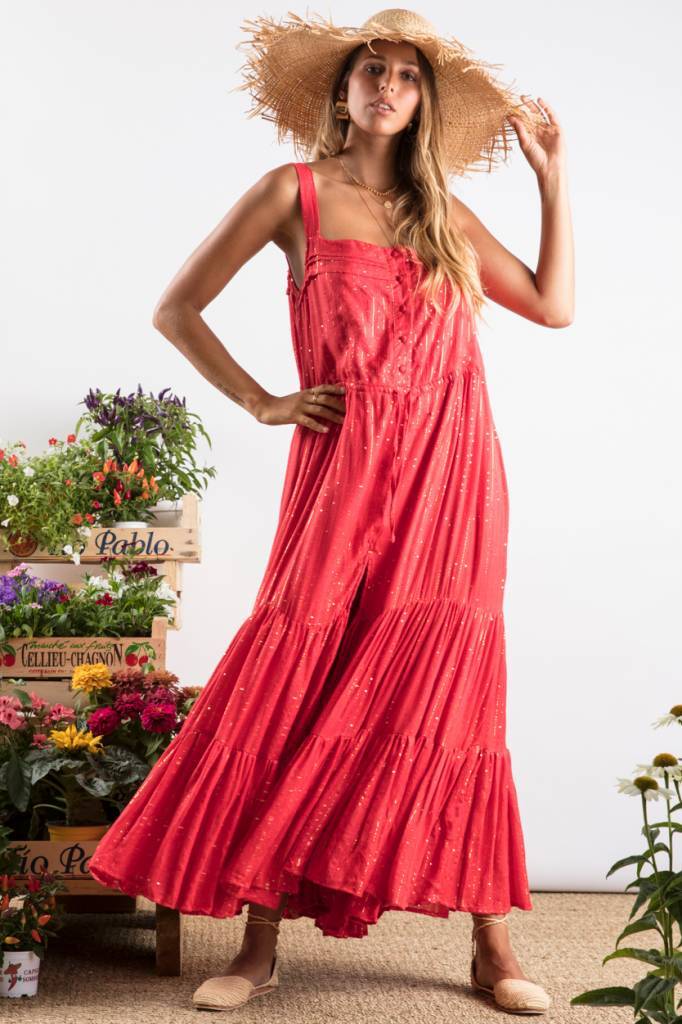 red sundress maxi