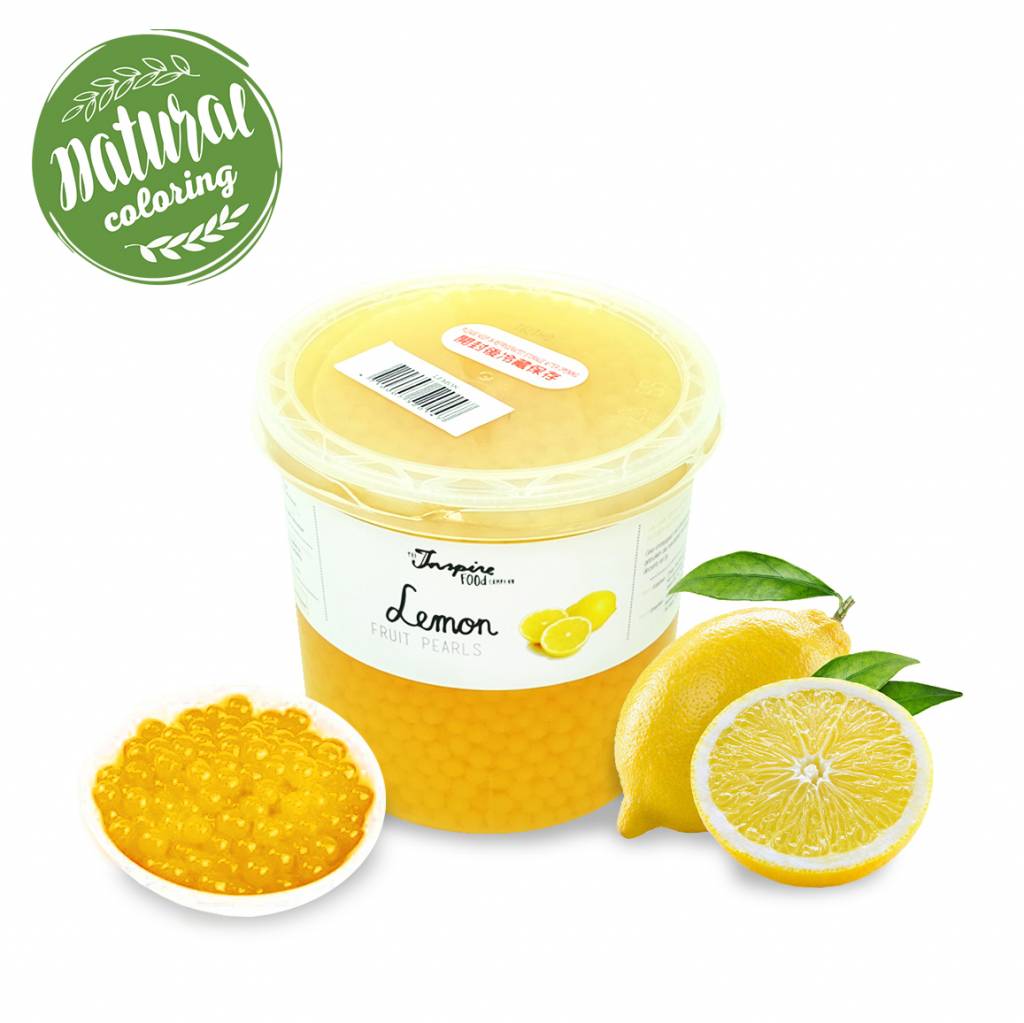 Fruchtperlen für Bubbletea - Zitrone - ( 3,2 kg)