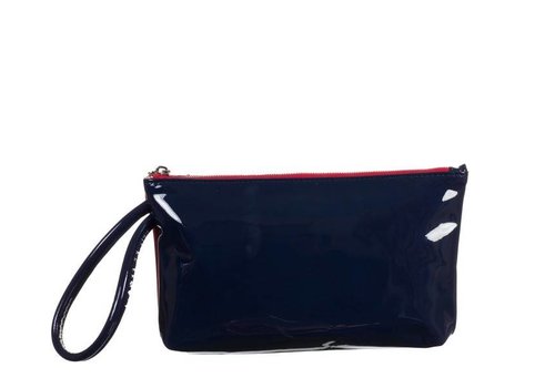 Le Babe Navy/Red Patent Bag