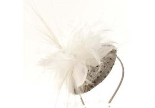 Peach Accessories 5007 Taupe/Ivory Headband