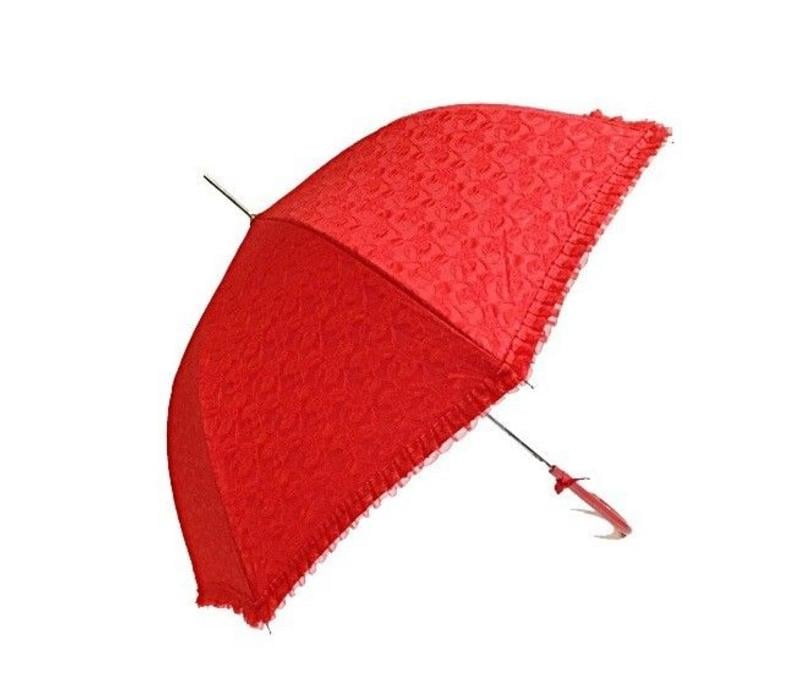 SI0147A RED LACE UMBRELLA