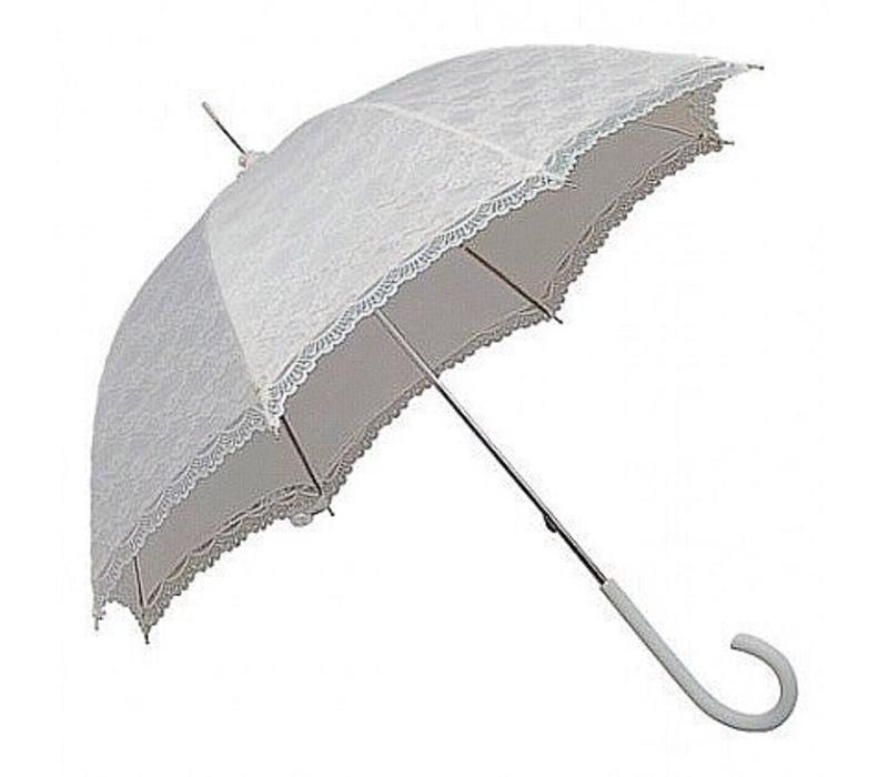 SI0147A-WHITE LACE UMBRELLA