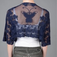 JLR8A-2 Vintage Lace Butterfly Jacket