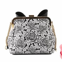 Peach SO81 Floral Print with bow