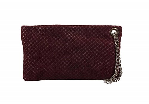 Le Babe Le Babe Luce Bordeaux Honeycomb Zip Top Bag