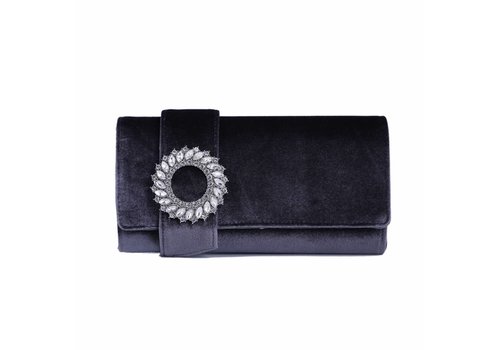 Peach Accessories F-2172 Grey velvet Bag