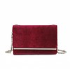 Peach Accessories F-2099 Burgundy Suede Bag