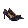 Perlato 10782 Navy Mottled/Suede Bow