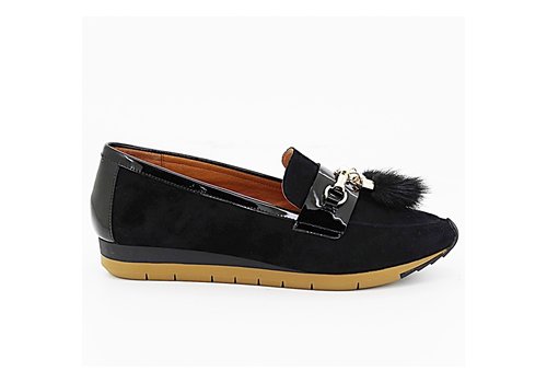 Mamzelle EDELO Black Suede Loafer