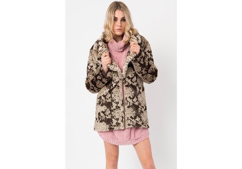 Pia Rossini S/S Pia Rossini Anaconda Faux fur coat