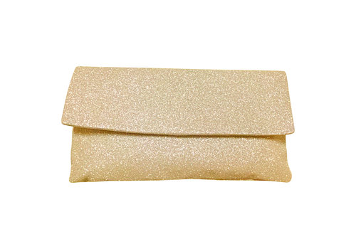 Le Babe Le Babe Pale Gold Glitter Bag