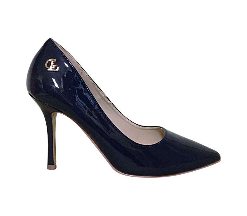 Glamour COURTNEY Navy patent shoes