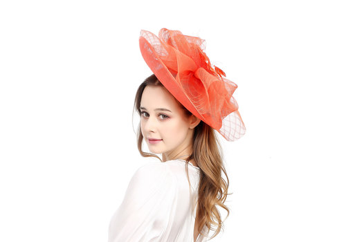 Peach Accessories Peach L001 Burnt Orange Facinator