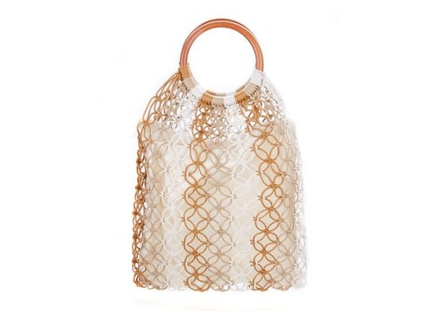 Peach Accessories Peach 588 straw bag in Beige