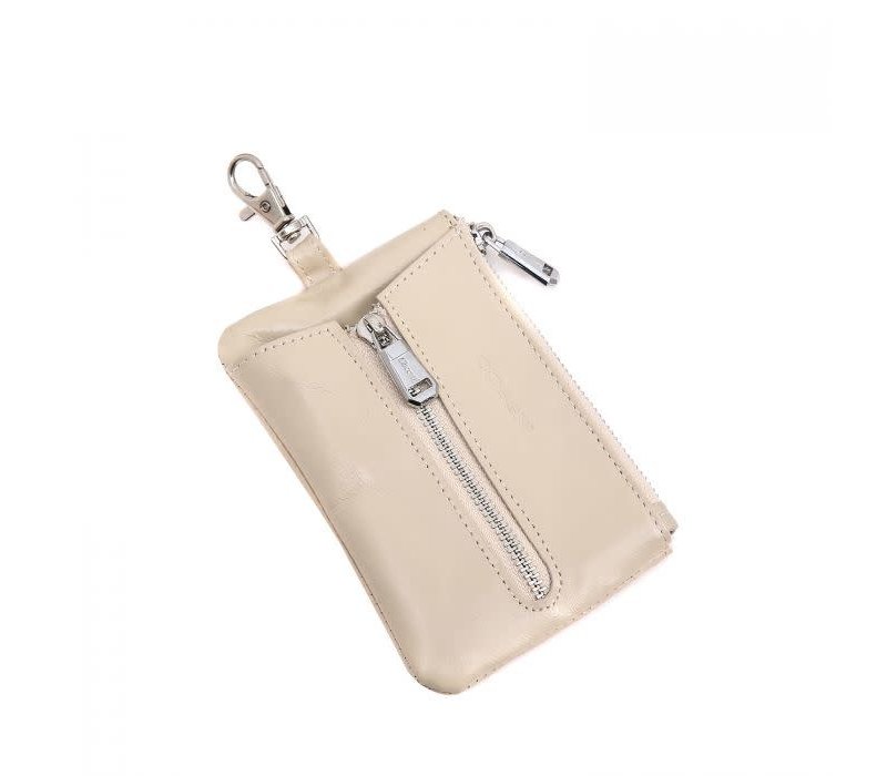 Peach PUR019 Key purse in Cream