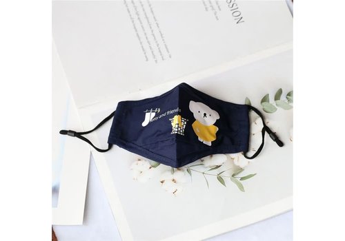 Peach Accessories Peach Little bear Navy Childs Mask