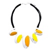 Peach Accessories Peach 103A-40 Yellow/Orange necklace