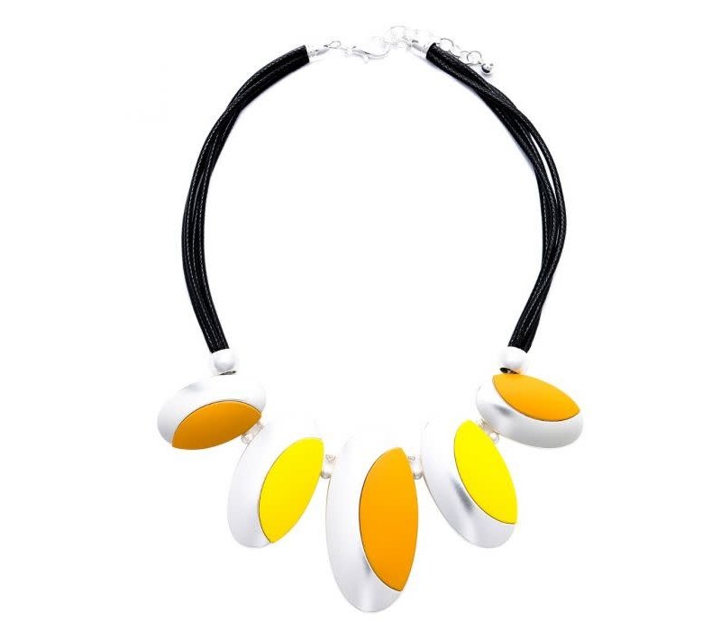 Peach 103A-40 Yellow/Orange necklace