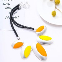 Peach 103A-40 Yellow/Orange necklace