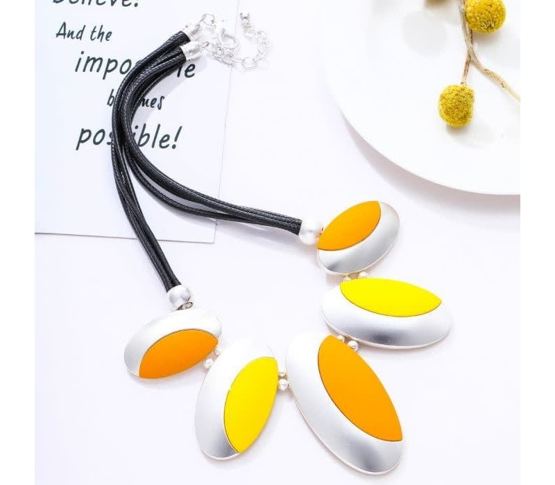 Peach 103A-40 Yellow/Orange necklace