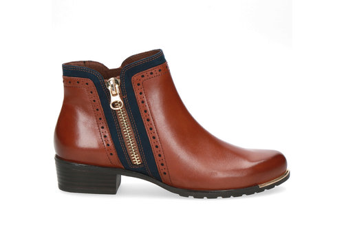 caprice navy ankle boots