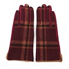 Peach Accessories Peach HA1948 Burgundy Tartan Gloves