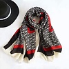 Peach TT305 Black/Red mix Scarf