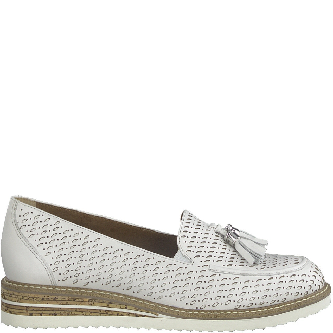 sådan Serrated Hoved Tamaris S/S Tamaris 24301 White Slip-on Shoe - Footprints Shoe Boutique