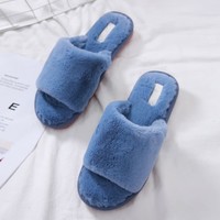 1990 Blue furry Slippers