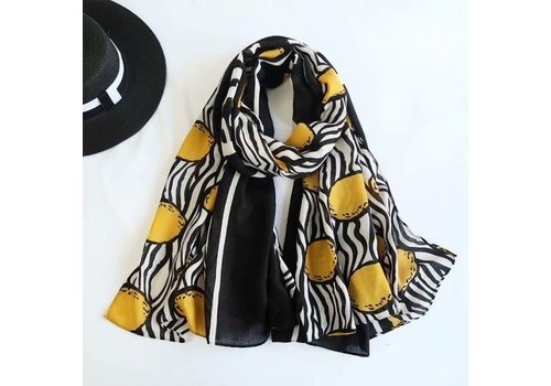 Peach Accessories TT150 Lemon scarf in Cotton