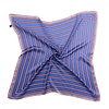 F667 Blue/Wine stripes square Scarf