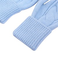 SDN101 Silver Cable knit Fingerless Gloves