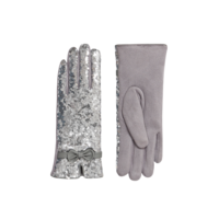 Pia Rossini RADIANCE Silver Glitter Gloves