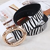 Peach Accessories BEL031 Zebra Print Belt