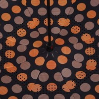 F921-8 Orange Spotty Upside down Umbrella