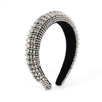 HA607 Silver Metal beaded Hairband