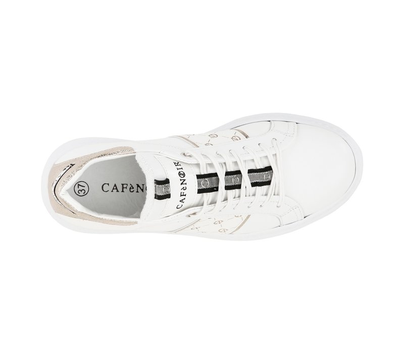 CafèNoir WO29 White Mix Sneaker