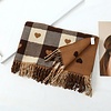 Peach Accessories HUA072 Two Tone Brown/Beige Scarf