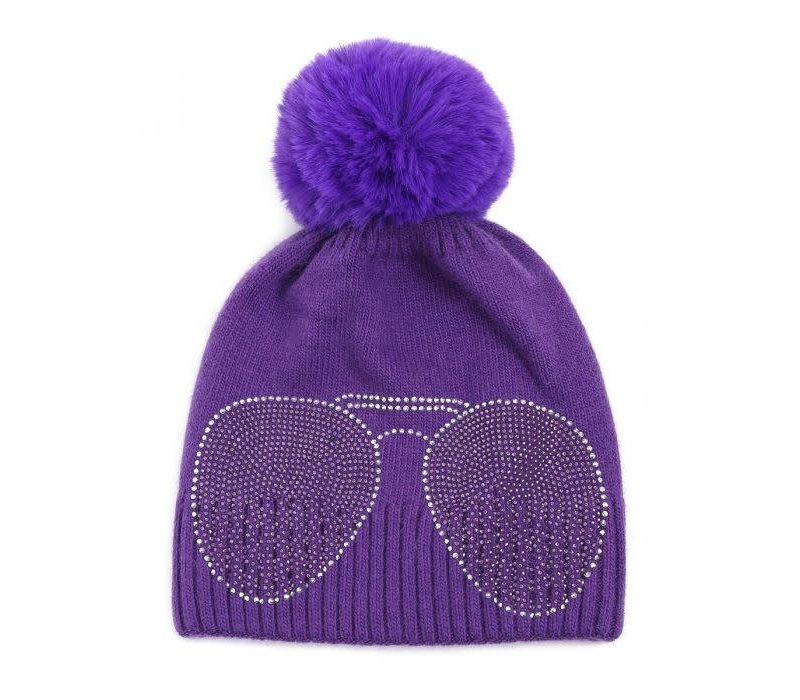 SD61 Diamonte Shades Purple Hat