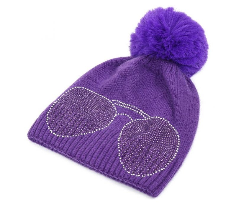 SD61 Diamonte Shades Purple Hat