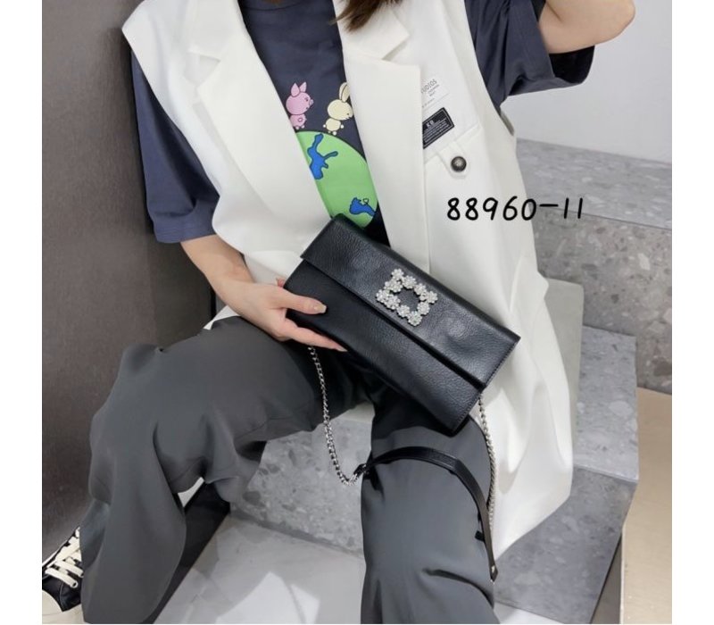 88960-11 Black Leather Bag