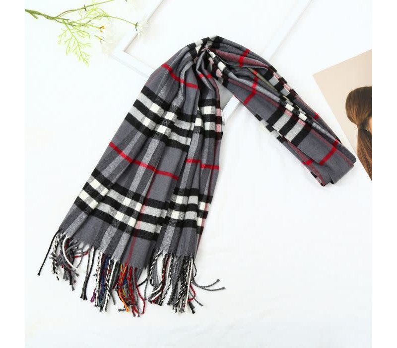 HUA076 Tartan Scarf multi colour